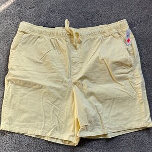 GAP Light Yellow Drawstring Shorts